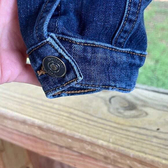 Hudson Women's Signature Jean Jacket Blue Denim Cropped Size S - Picture 5 of 9